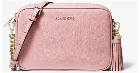 michael kors ginny leather crossbody bag 